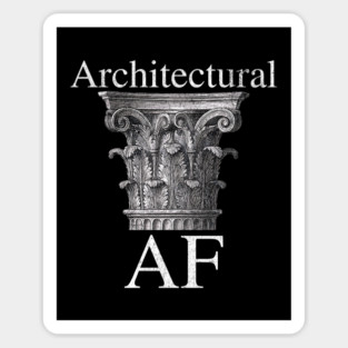 Architectural AF Corinthian Column Classical Greek Art Magnet