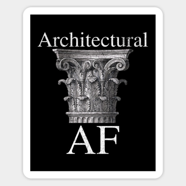 Architectural AF Corinthian Column Classical Greek Art Magnet by Yesteeyear