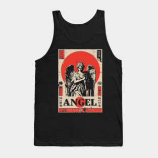 Guardian Angel Poster - Vintage Spiritual Protection Artwork Tank Top