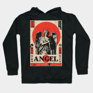 Guardian Angel Poster - Vintage Spiritual Protection Artwork Hoodie