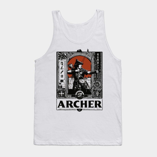 Medieval Archer Poster - Vintage Warrior and Archery Artwork Tank Top by TuncGK