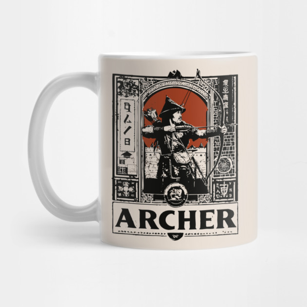 Medieval Archer Poster - Vintage Warrior and Archery Artwork by TuncGK