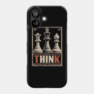 Chess Strategy Poster - Vintage Intellectual Battle Artwork Phone Case