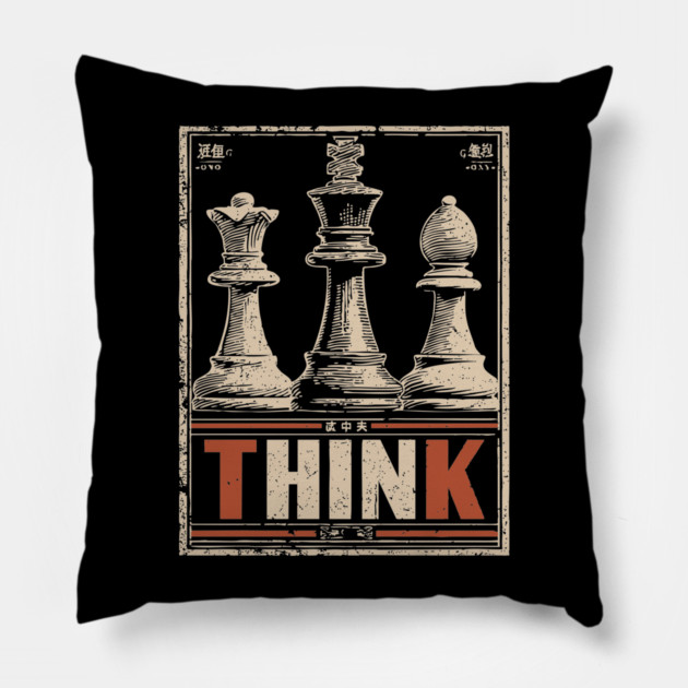 Chess Strategy Poster - Vintage Intellectual Battle Artwork Pillow by TuncGK
