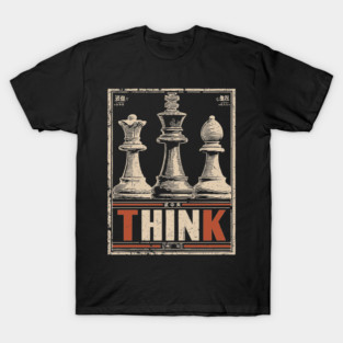 Chess Strategy Poster - Vintage Intellectual Battle Artwork T-Shirt