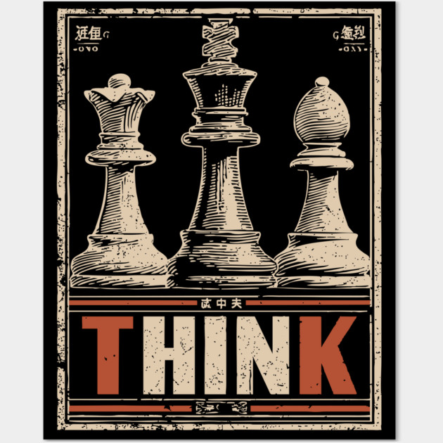 Chess Strategy Poster - Vintage Intellectual Battle Artwork Wall Art by TuncGK