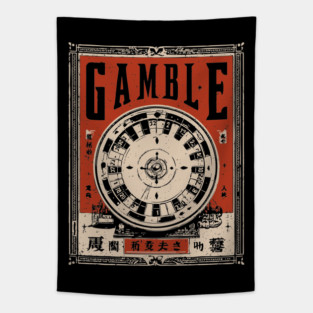 Casino Gamble Poster - Vintage Luck and Risk Artwork Tapestry