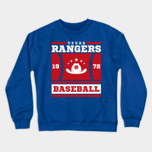 Texas Rangers 1972 Baseball Varsity Crewneck Sweatshirt