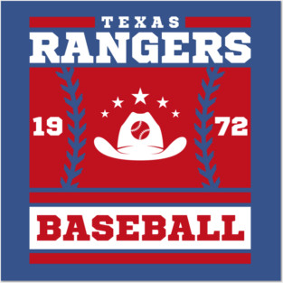 Texas Rangers 1972 Baseball Varsity Posters and Art