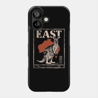 East Kangaroo Poster - Vintage Australian Wildlife Art Phone Case