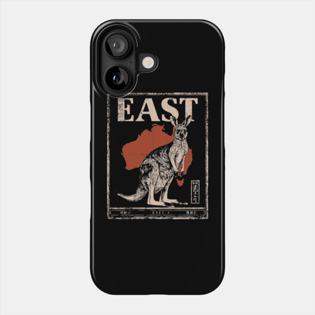 East Kangaroo Poster - Vintage Australian Wildlife Art Phone Case by TuncGK