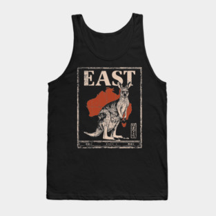 East Kangaroo Poster - Vintage Australian Wildlife Art Tank Top