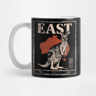 East Kangaroo Poster - Vintage Australian Wildlife Art Mug