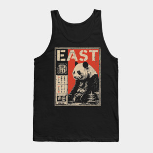 East Panda Poster - Vintage Asian Wildlife Conservation Art Tank Top