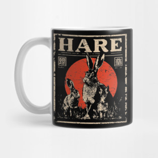 Hare Wildlife Poster - Vintage Swift Nature Runner Art Mug