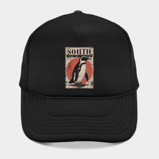 South Penguin Poster - Vintage Antarctic Explorer Wildlife Art Hat