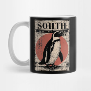 South Penguin Poster - Vintage Antarctic Explorer Wildlife Art Mug