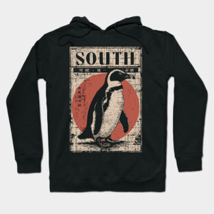 South Penguin Poster - Vintage Antarctic Explorer Wildlife Art Hoodie