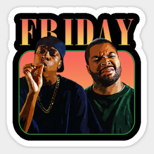 Retro Sunset Series - Friday Magnet