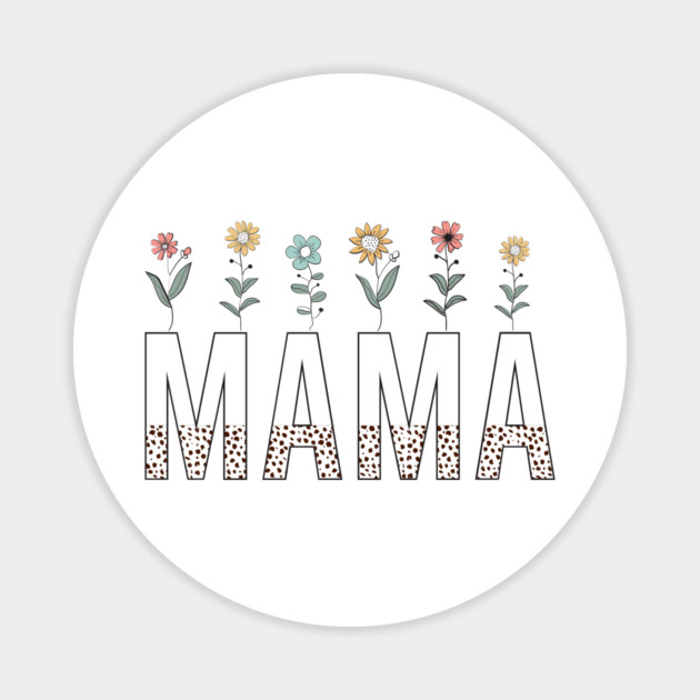 Floral Mama Magnet by UrbanLifeApparel