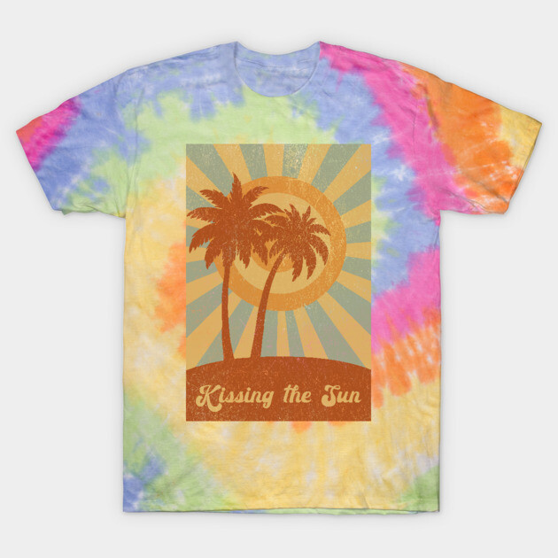 Palm Trees Kissing the Sun T-Shirt by DonWillisJrArt