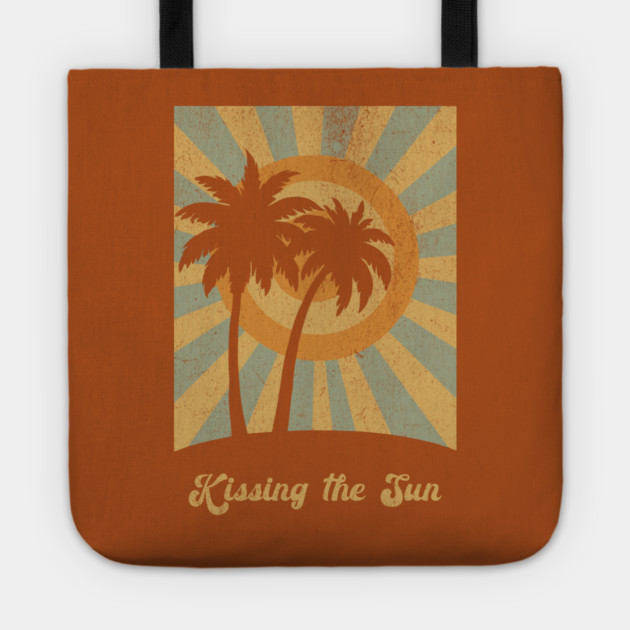 Palm Trees Kissing the Sun Tote by DonWillisJrArt