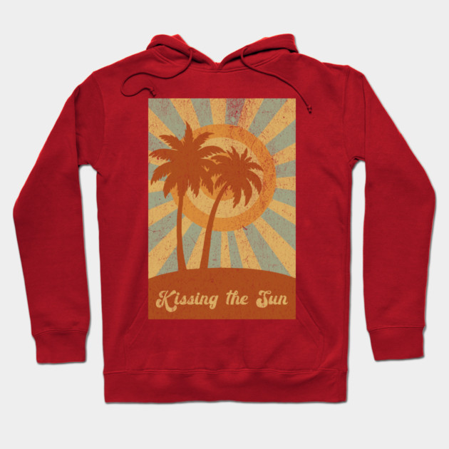 Palm Trees Kissing the Sun Hoodie by DonWillisJrArt