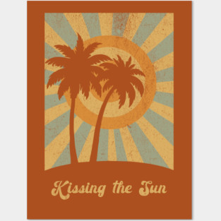 Palm Trees Kissing the Sun Posters and Art