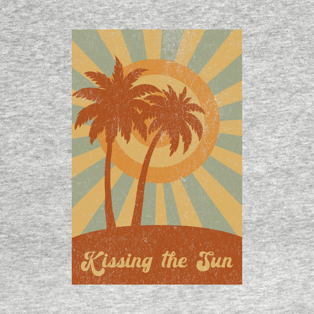 Palm Trees Kissing the Sun by DonWillisJrArt