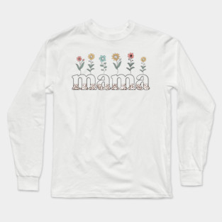 Floral Mama design Long Sleeve T-Shirt