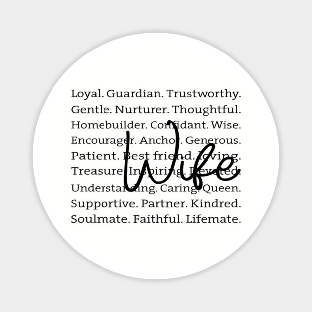 Wife: A Collection of Love and Light Magnet by UrbanLifeApparel