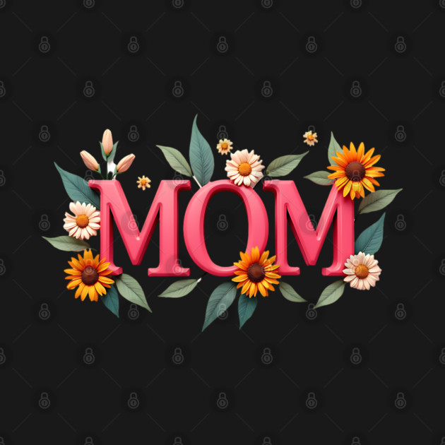 Mom Blooming: Elegant Floral Design by UrbanLifeApparel