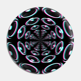 Techno Speakers Loud Pin