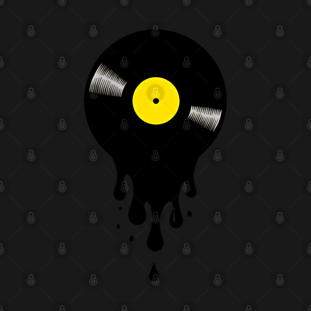 Surreal Melting Vinyl Record: Retro Vibes by UrbanLifeApparel