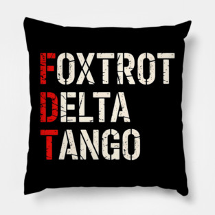 Foxtrot Delta Tango Pillow