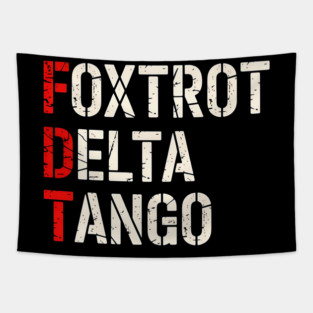 Foxtrot Delta Tango Tapestry