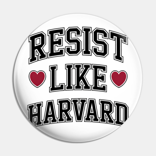 Resist Like Harvard Pin by UrbanLifeApparel