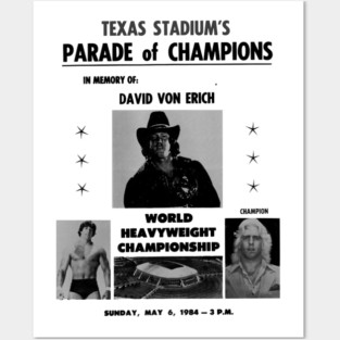 David Von Erich Memorial Parade of Champions Posters and Art