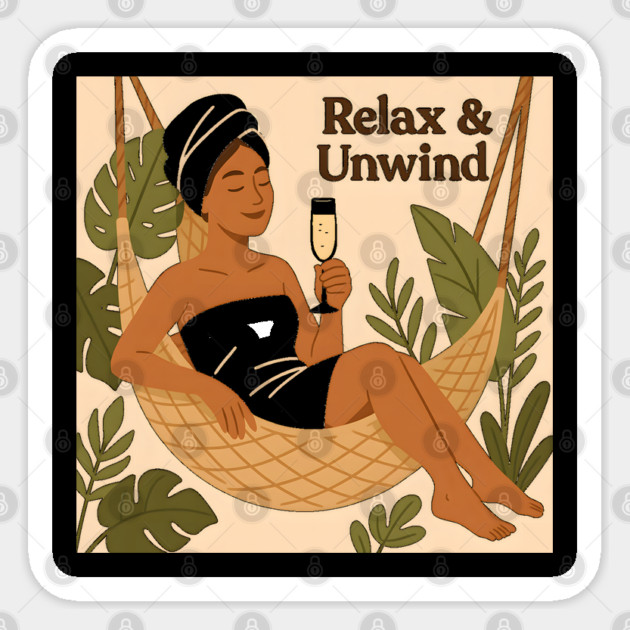 Relax And Unwind Wellness Mindfulness Gift Sticker by Koraful