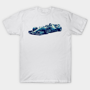 F1 Car-Blue T-Shirt
