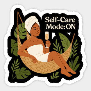 Wellness Self Care Mode Sticker