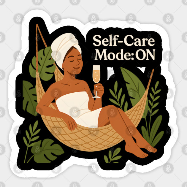Wellness Self Care Mode Sticker by Koraful
