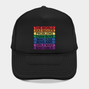 Gay Pride Month LGBT Gay Rainbow Saying Hat
