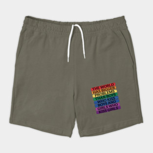 Gay Pride Month LGBT Gay Rainbow Saying Shorts