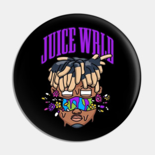 Flowers World Juice Wrld Logo Pin