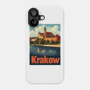 Wawel Castle stands proudly on the banks of the Vistula River, showcasing its stunning architecture against a bright blue sky. Colorful Phone Case