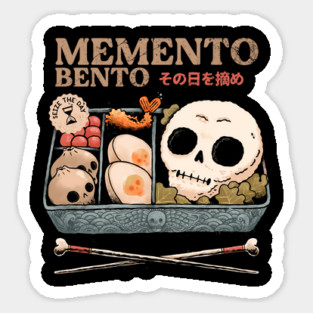 Memento bento skull Sticker