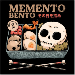 Memento bento skull Posters and Art
