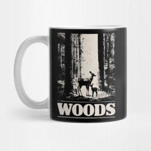 Deer and Her Baby in the Woods Mug