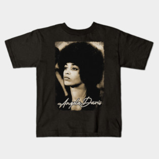 Angela Davis 80s 90s - Vintage Retro Style Kids T-Shirt